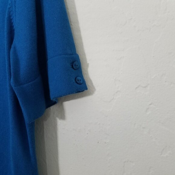 NWT LOFT Sweater Cardigan Top Blouse Blue Size L - Picture 2 of 5